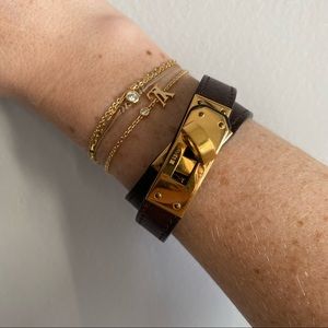 Hermès Kelly Double Tour Bracelet Swift Calfskin Chocolate